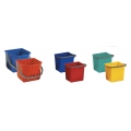 Seau pour chariot 6 litres (bleu, rouge, jaune, vert)